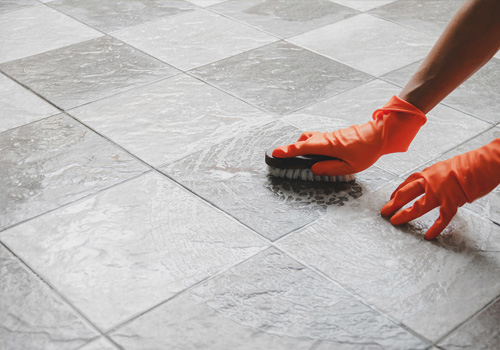 Cleaning tile grout - Inexpensive Home Improvement Ideas